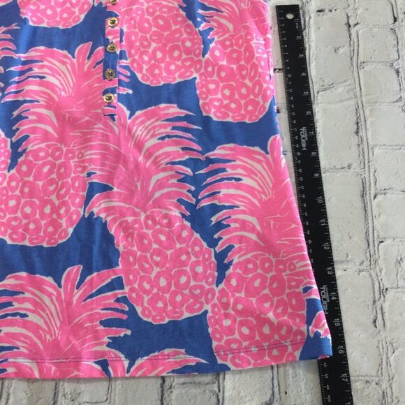 Lilly Pulitzer Tank Top Women’s Size XS Color Merrill Blue Haven Little Flamenco - Picture 7 of 11